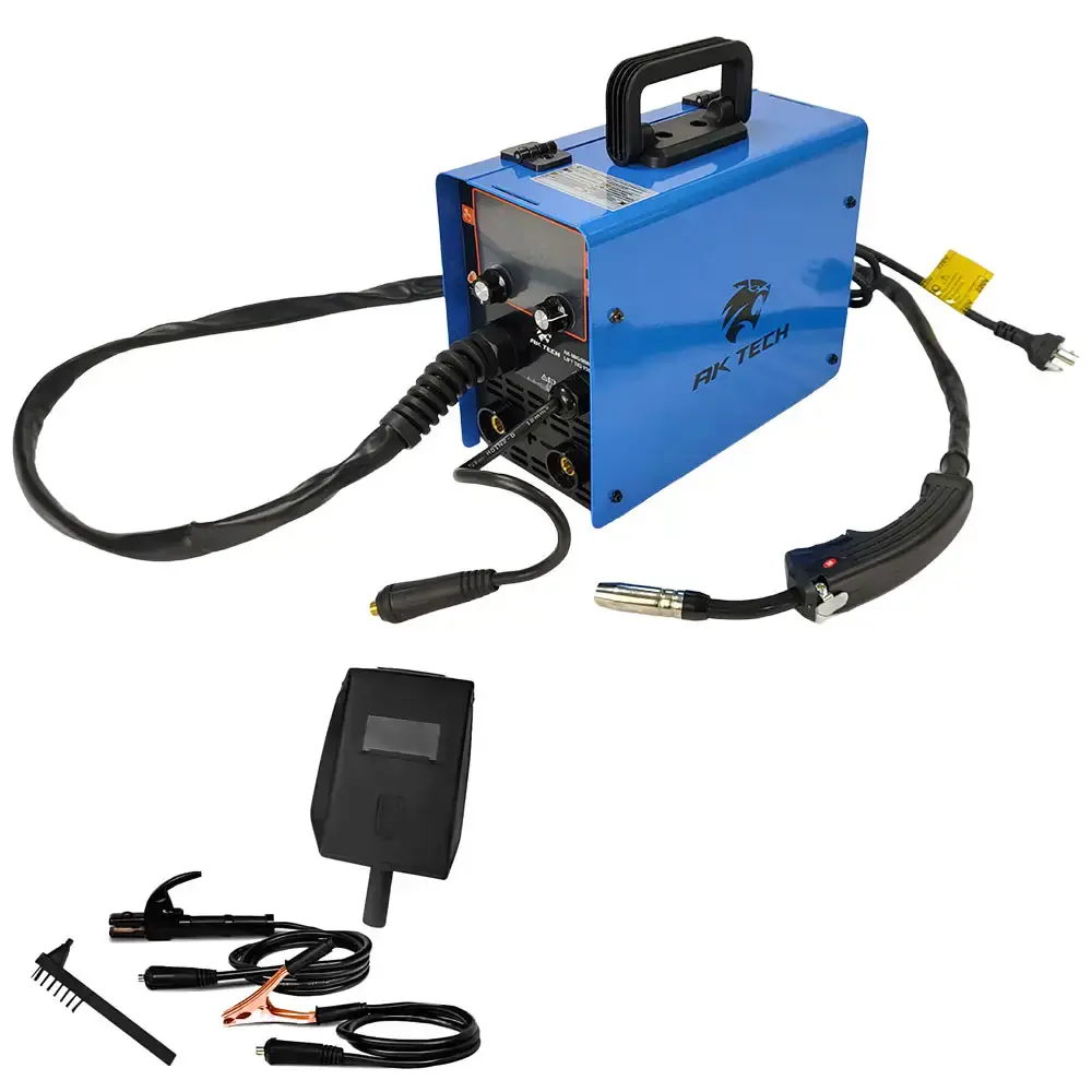 Máquina de solda multiprocessos MIG TIG eletrodo 130A 220V AK-130 USK 220 V — fotografia 2