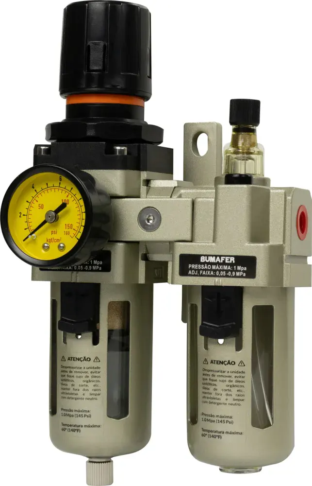 Regulador de lubrificação ar 145 lbf/pol 1/4 Bumafer — fotografia 8