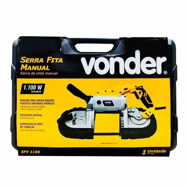 Serra fita manual 1100W com maleta SFV1100 Vonder 220 V — fotografia 4