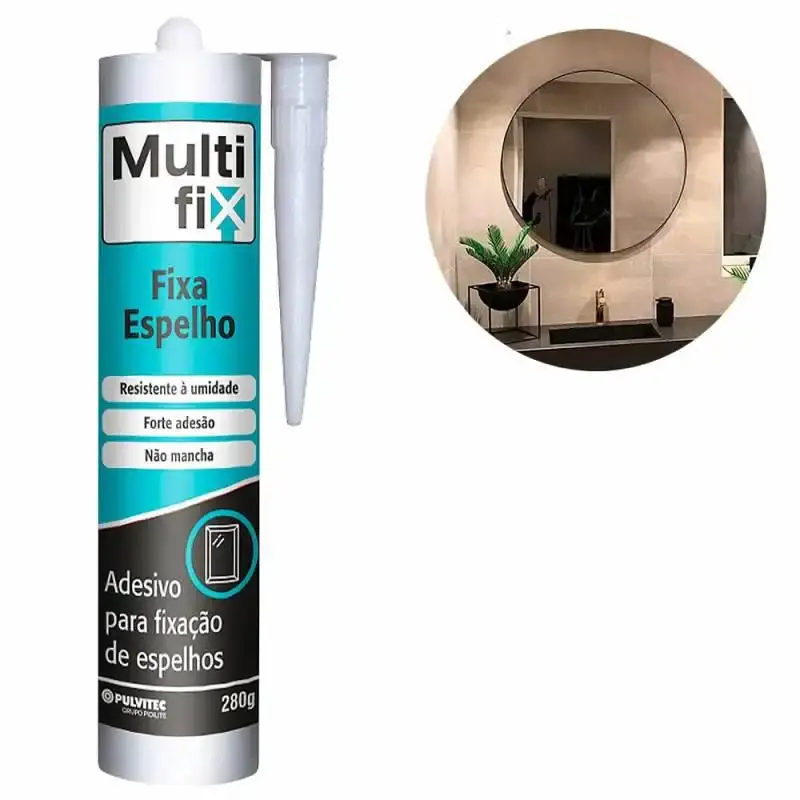 Cola adesiva fixa espelho 280G multifix ZA029 Pulvitec — fotografia de referência