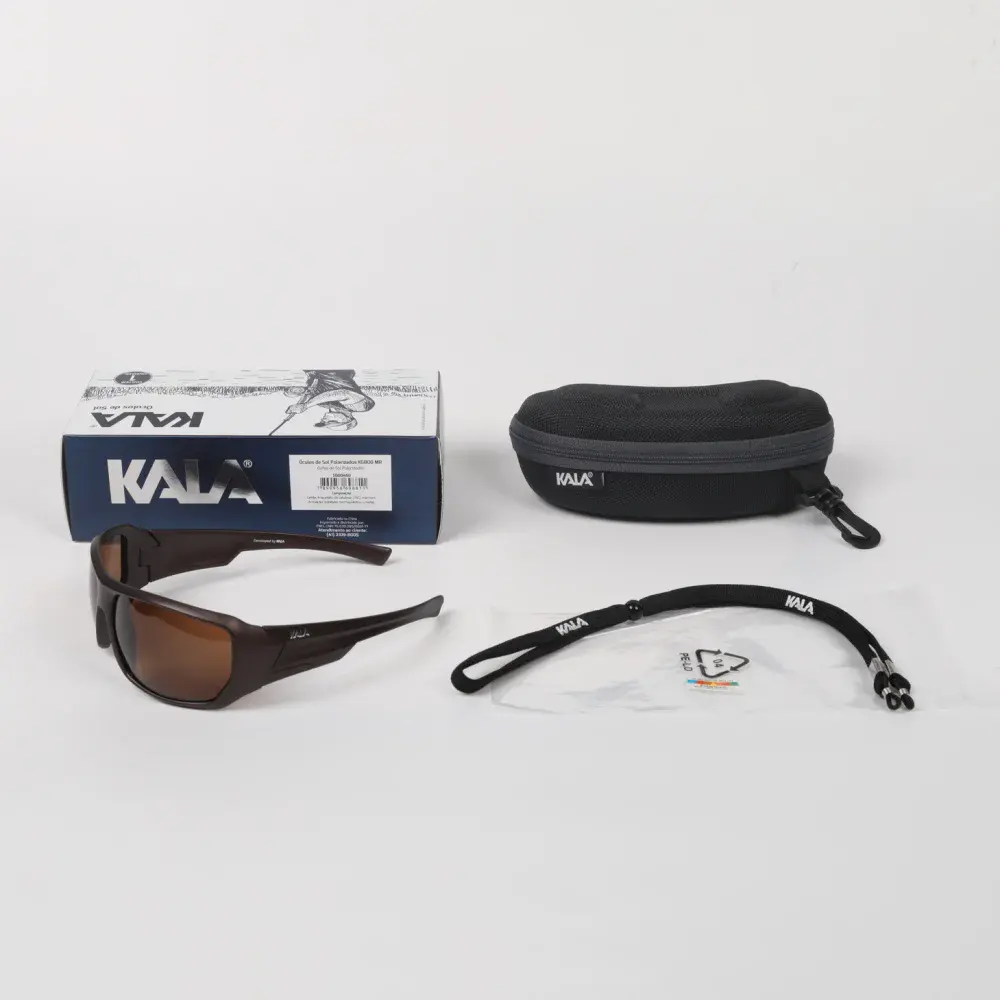 Óculos de sol polarizado KG800 mr preto Kala — fotografia 5