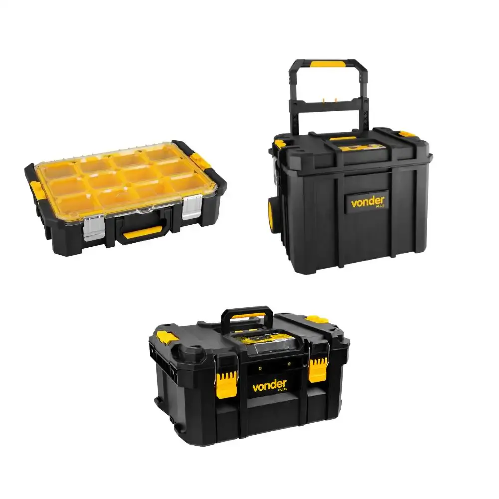 Kit caixa ferramenta CRV-900 com organizadores CPV-920 e OPV-900 Vonder — fotografia 6