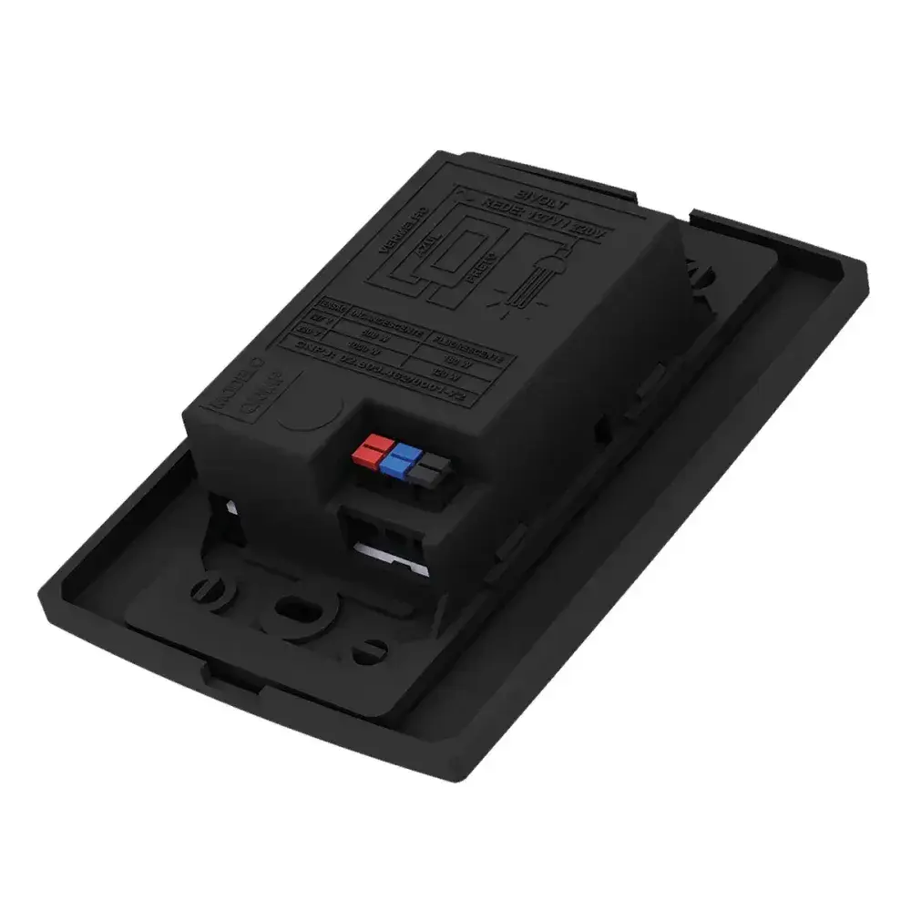 Sensor de presença multifuncional preto de embutir Qualitronix — fotografia 6