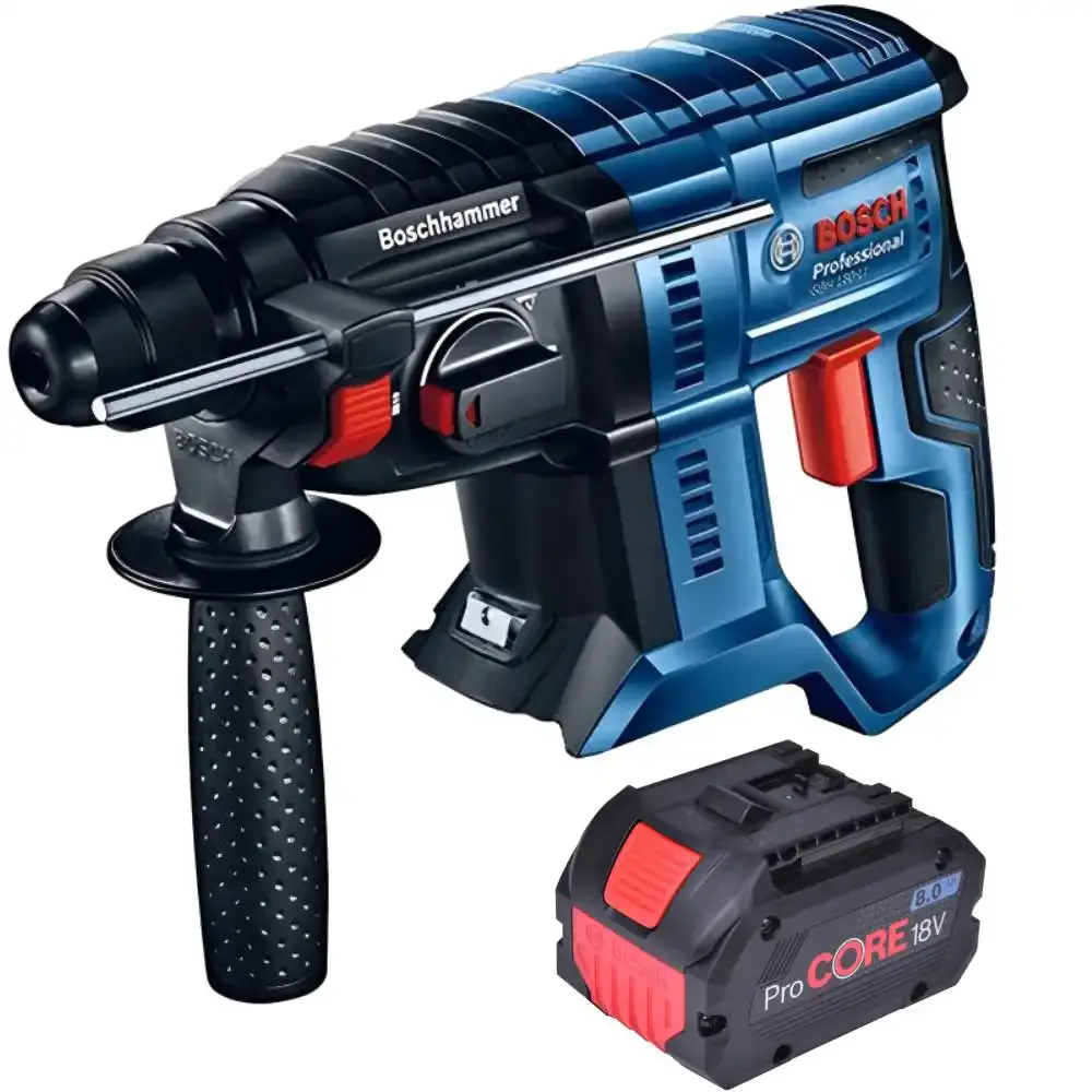 Martelete SDS plus 18V 2,3KG GBH 180-LI bateria 8 ah GBA procore Bosch — fotografia de referência