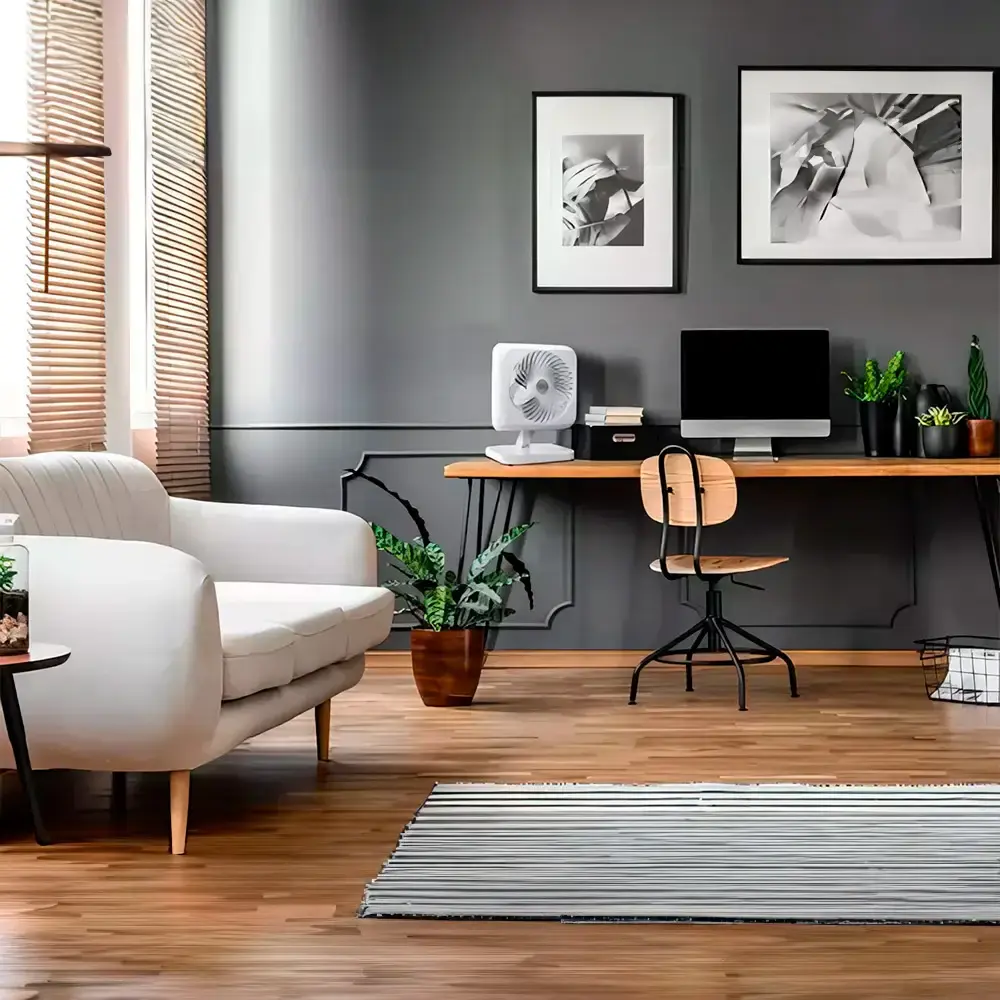 Ventilador de mesa 3 pás 140W turbi max decorativo várias cores Venti-delta 110 V Verde — fotografia 7