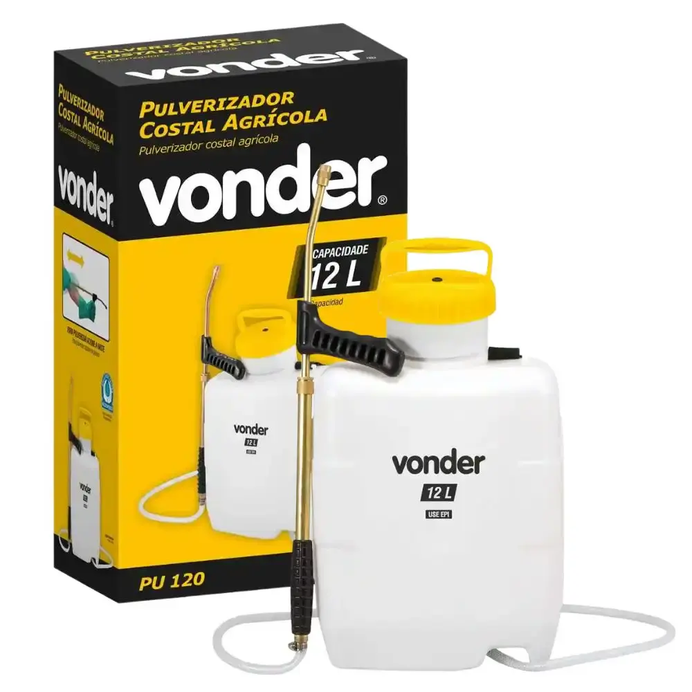 Pulverizador Costal Agrícola 12 Litros tipo Trombone PU-120 VONDER — fotografia 5
