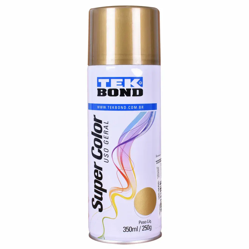 Tinta spray uso geral dourado 350ML Tekbond