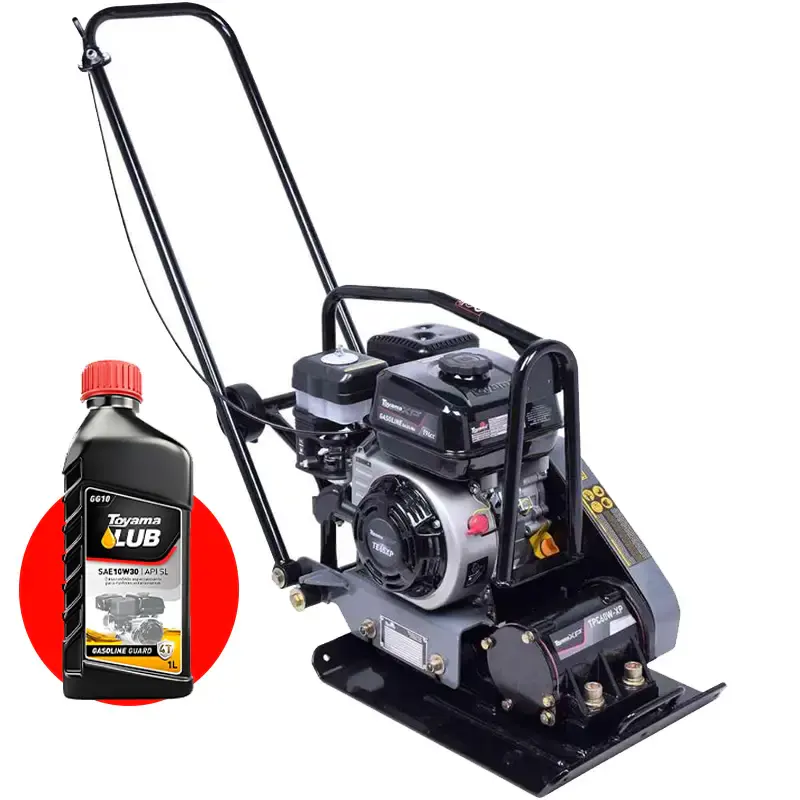 Placa vibratória compactadora à gasolina 6.5HP 60KG TPW60W-XP Toyama + óleo — fotografia de referência