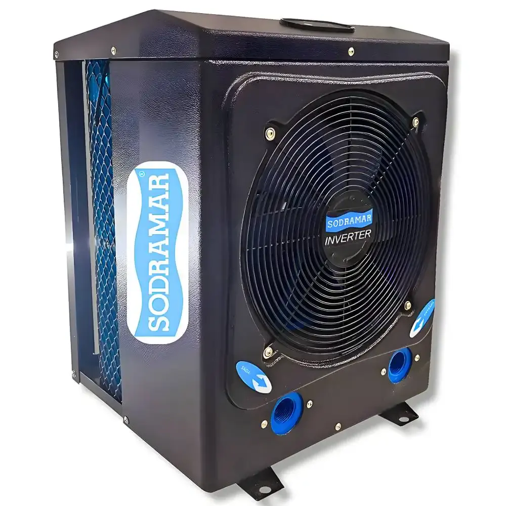 Bomba Trocador de Calor para Piscinas TIV 15 Inverter 17.000 Btus até 12.000 Litros SODRAMAR — fotografia de referência