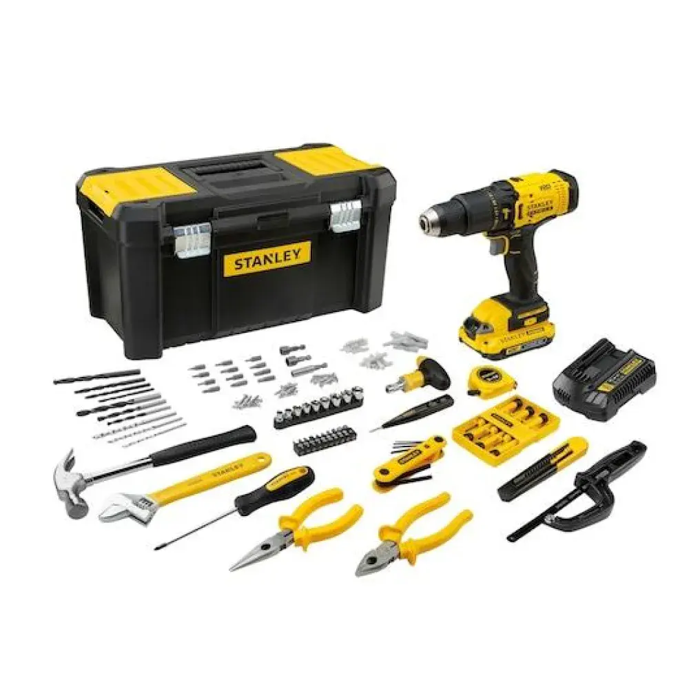 Furadeira parafusadeira 1/2 20V com 119 peç Stanley