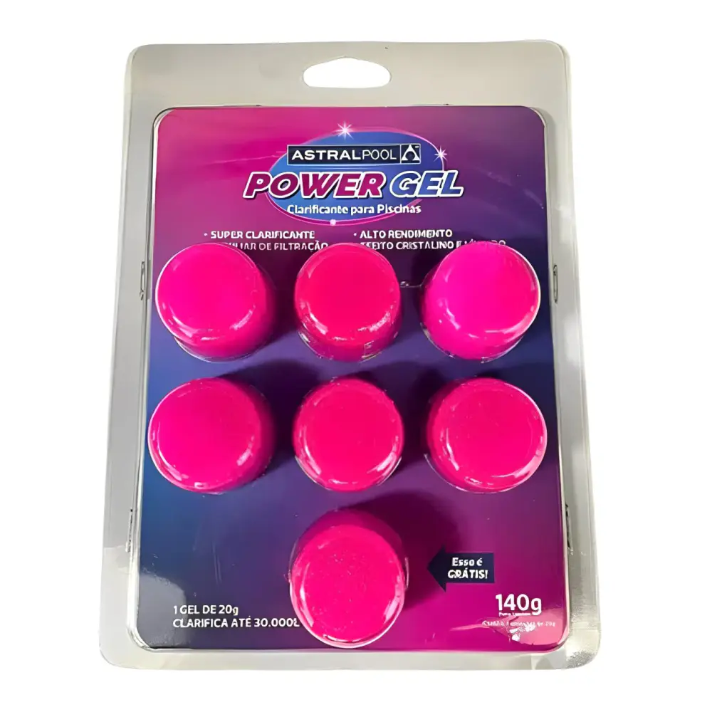 Clarificante power gel 140G com 7 pastilhas 212037 Fluidra — fotografia de referência