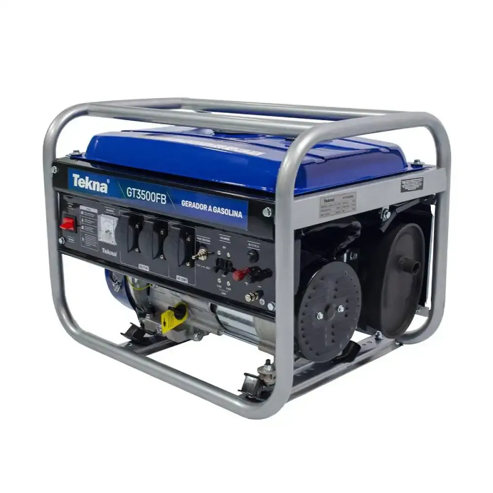 Gerador de energia a gasolina 6,5HP 3,1KVA 4 tempos bivolt GT3500FB Tekna — fotografia 5
