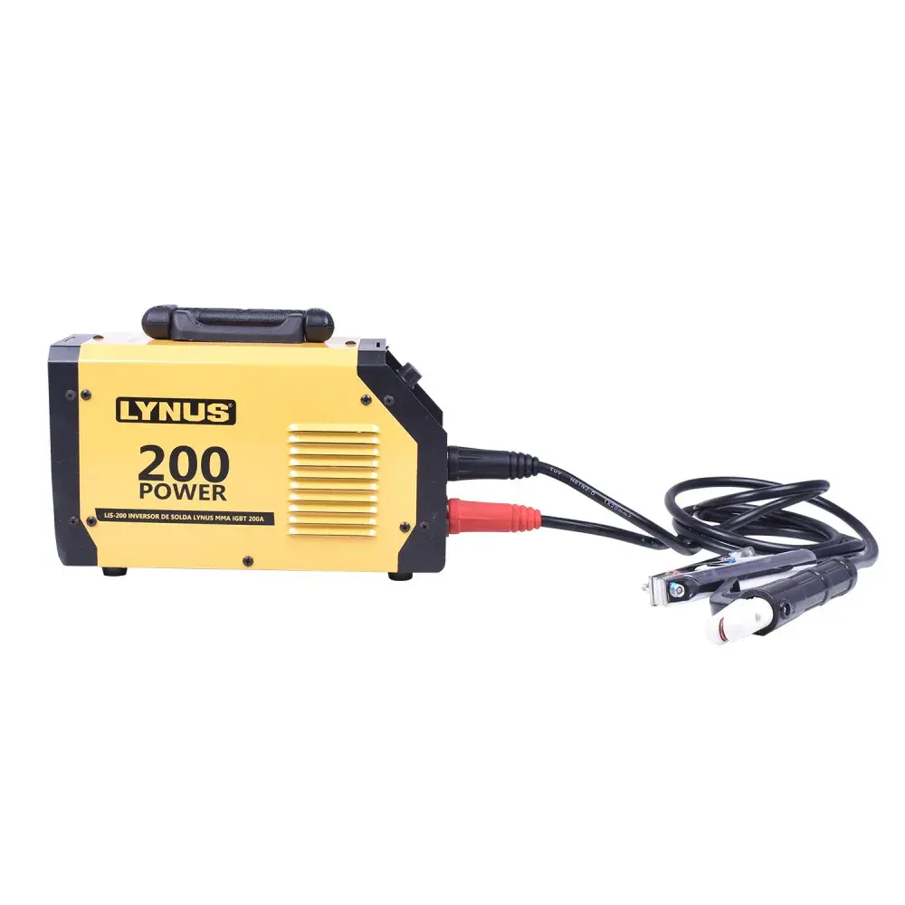 Inversora de solda eletrodo LIS-200 power 5.8KVA 31,2A biv Lynus — fotografia 4