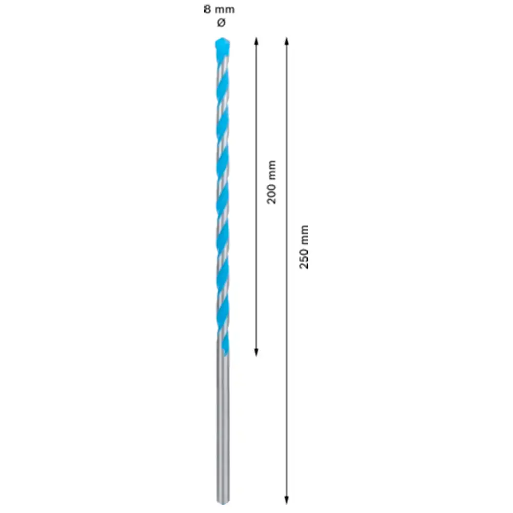 Broca EXPERT CYL-9 Multiconstruction Ø8 x 200 x 250 mm BOSCH — fotografia 3