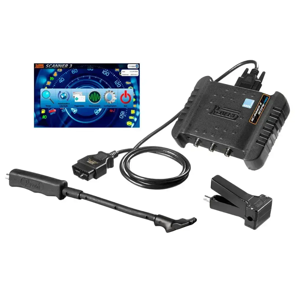 Scanner 3 scope pro p/ diag. inj. eletr. Raven — fotografia 7