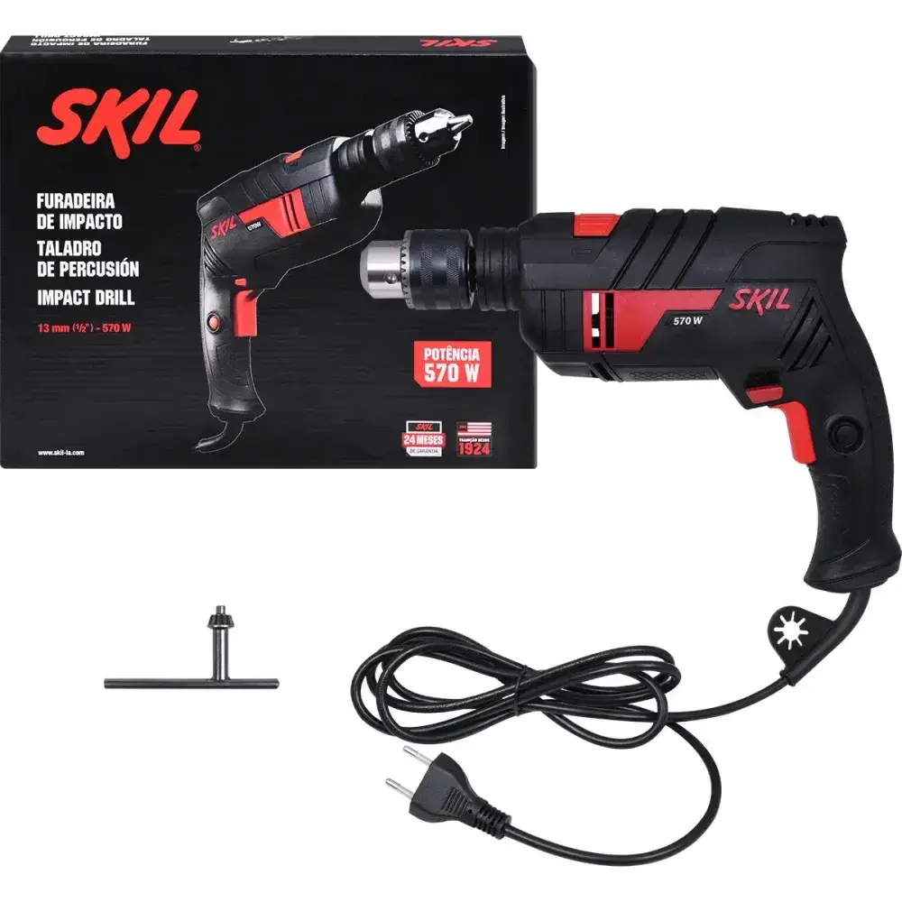 Furadeira de impacto 1/2” 570W modelo 6555 Skil - 127V — fotografia 6