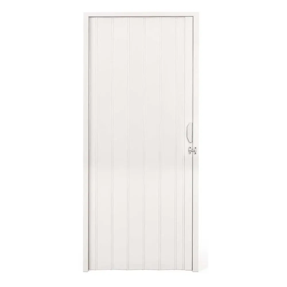 Porta sanfonada pvc 2,10M x 90CM branca kala Plastilit — fotografia de referência