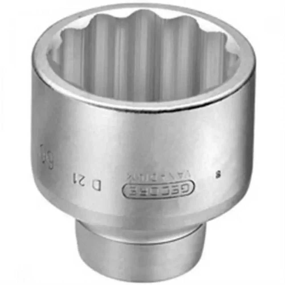 Soquete estriado 1.5/8" encaixe 1" Gedore 018053 — fotografia de referência