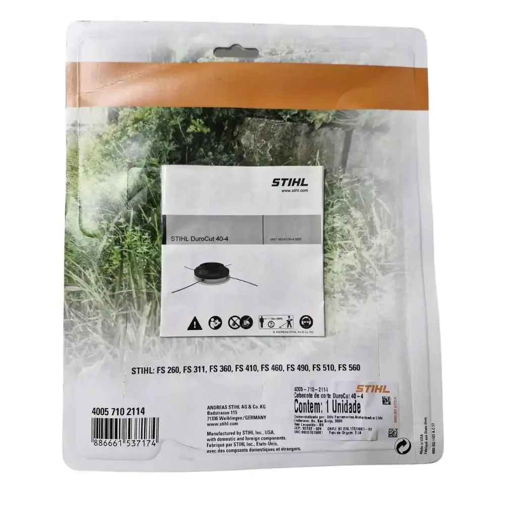 Carretel refil de nylon roçadeira FS 160/220 durocut 40-4 Stihl — fotografia 6