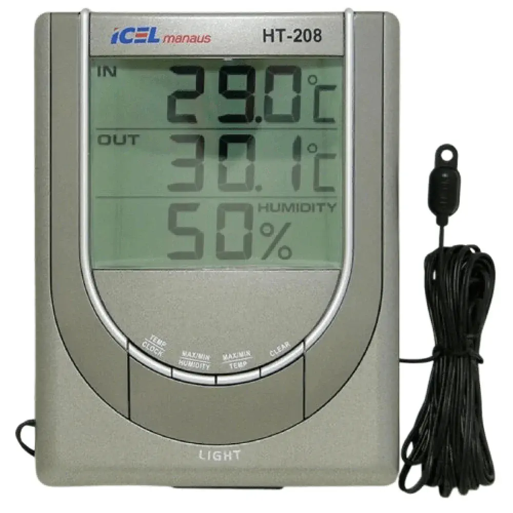 Termo-higrômetro digital HT-208 Icel — fotografia de referência