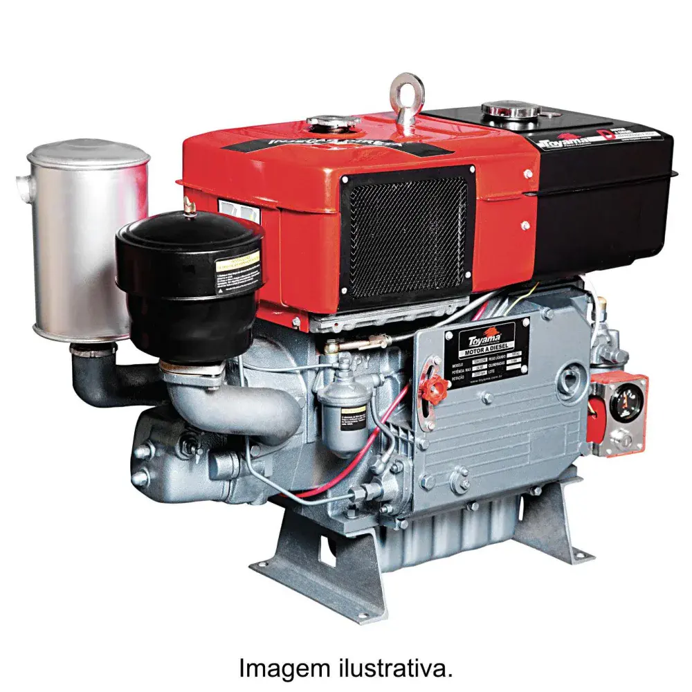 Motor a diesel 24HP TDWE22R-XP refrigerado a água da Toyama — fotografia de referência