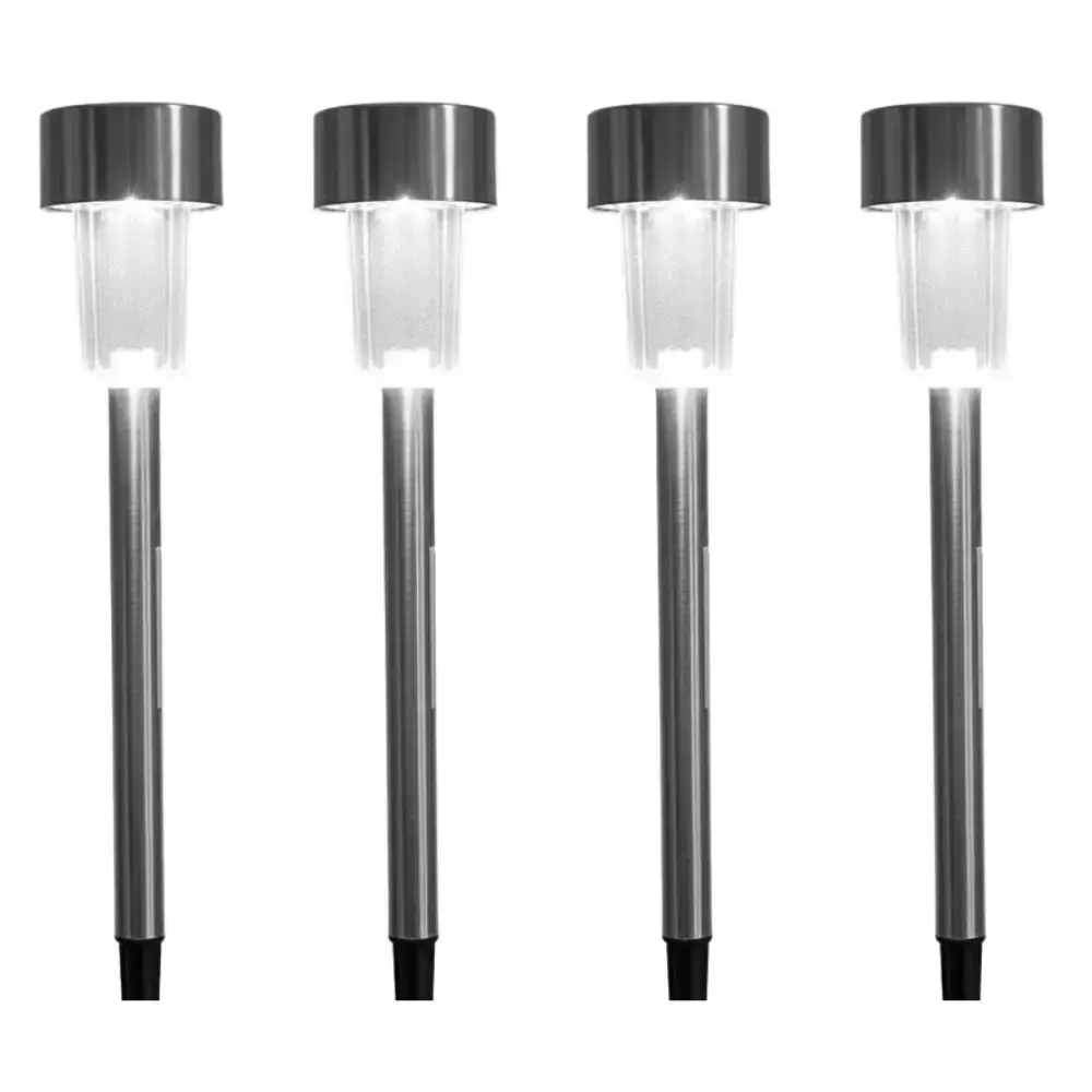Luminária solar de chão tipo espeto prova dagua ip 44 kit 4 peças casa LYS
