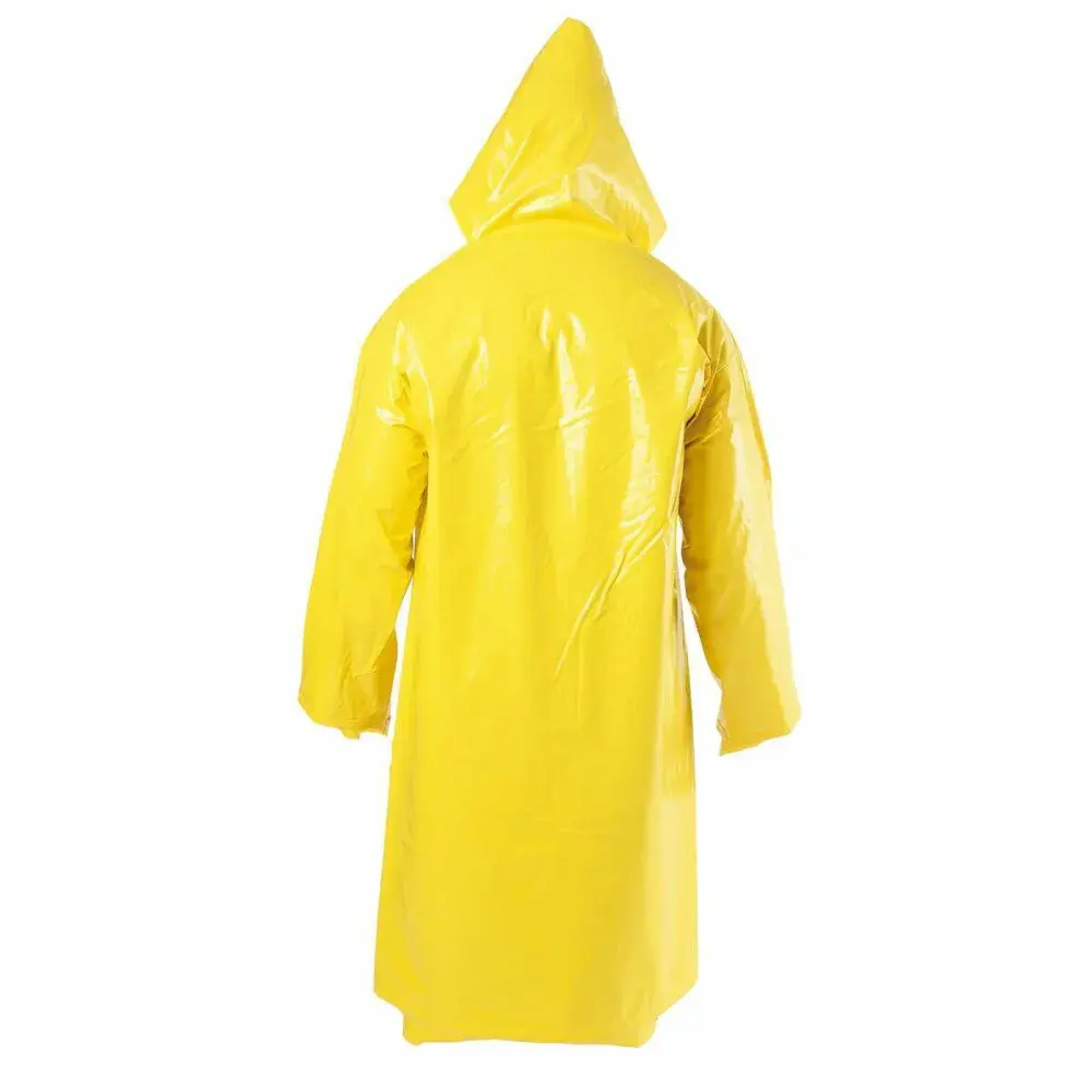 Capa de chuva trevira com capuz amarelo gg Worker — fotografia 3