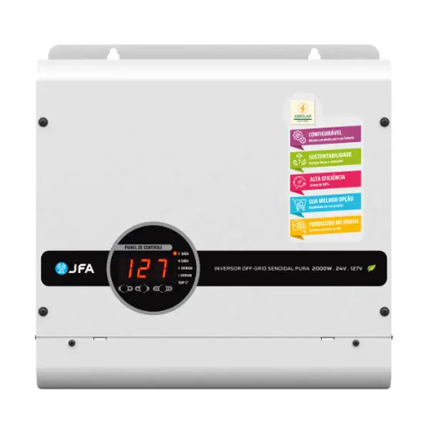 Inversor off-grid senoidal pura 2000W 24V/220V - JFA — fotografia de referência