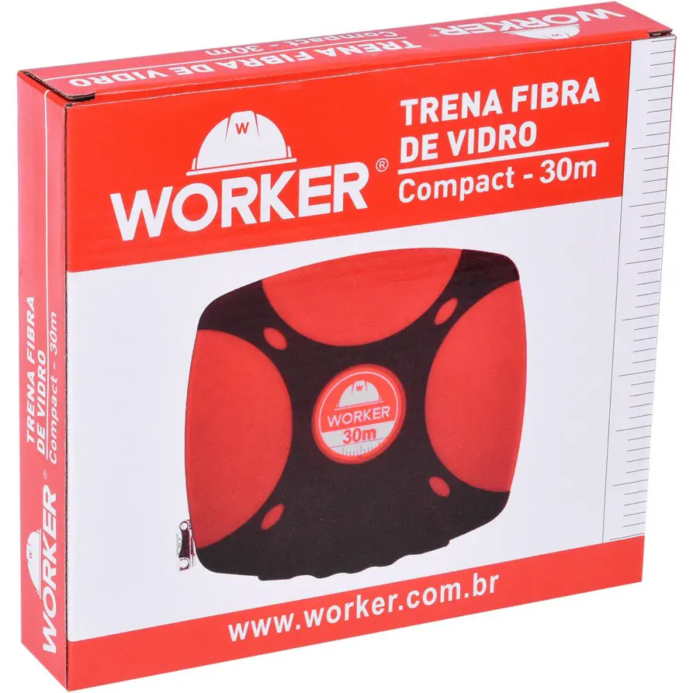 Trena fibra vidro estojo fechado compact 30M Worker — fotografia 5