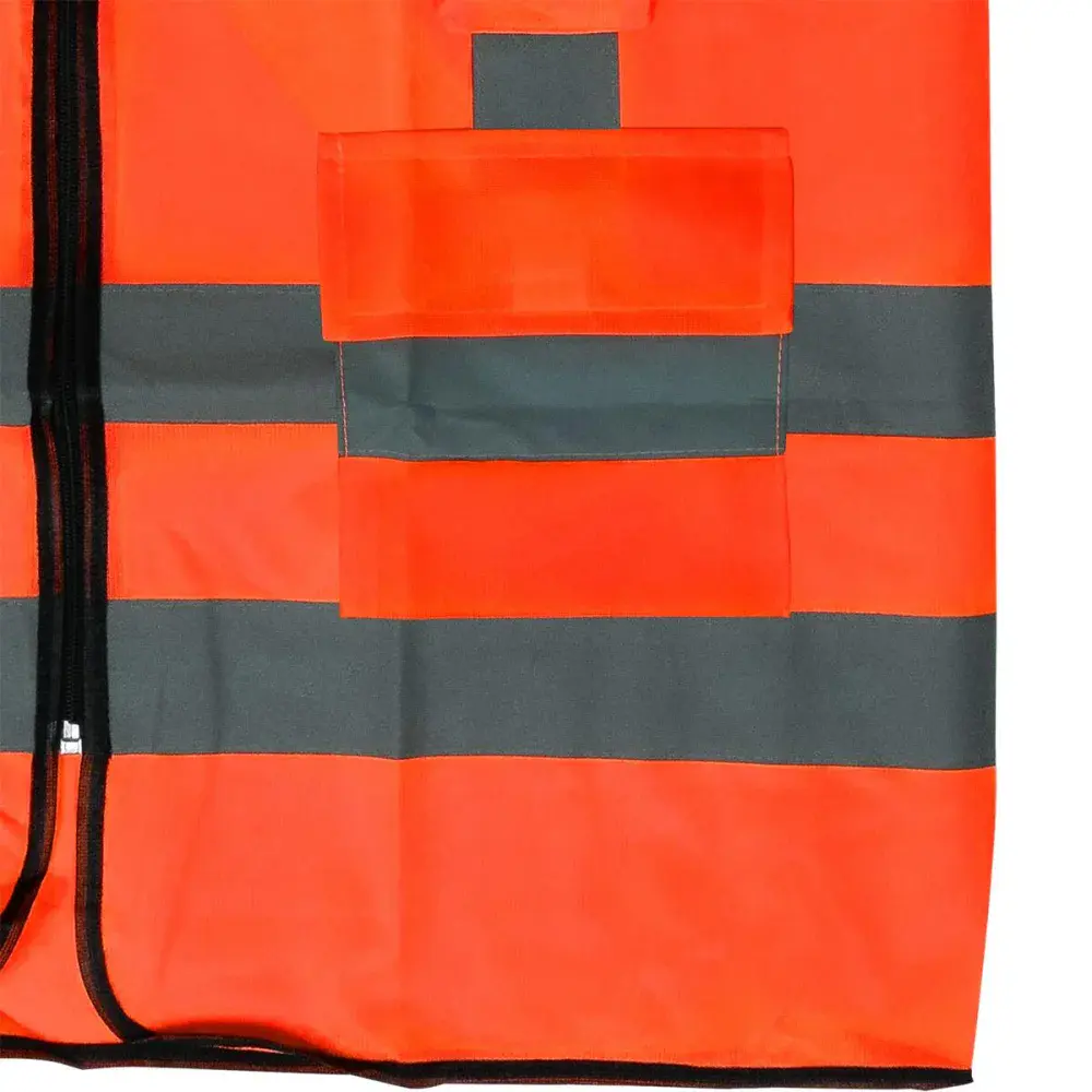 Colete refletivo laranja 4 bolsos tamanho g Worker — fotografia 5