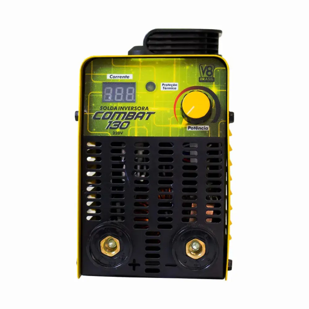 Inversora de solda combat 130 120A mono 220V V8 brasil — fotografia 3
