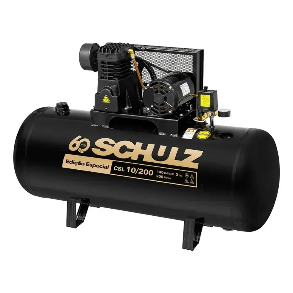 Compressor alternativo de pistão 127V bravo csl 10BR/200 Schulz — fotografia de referência