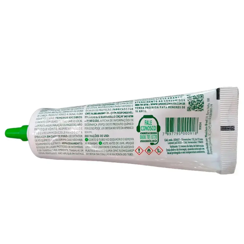 Adesivo plástico para cpvc com pincel 75G Amanco — fotografia 6