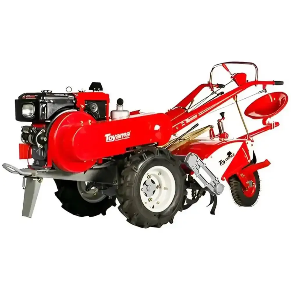 Micro trator motocultivador à diesel 16.5 HP partida elétrica TDWT80E Toyama — fotografia de referência
