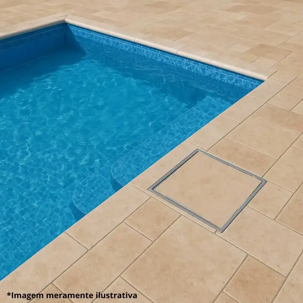 Tampão 60 x 60 CM rebaixado em alumínio para água energia e esgoto GDA — fotografia 5