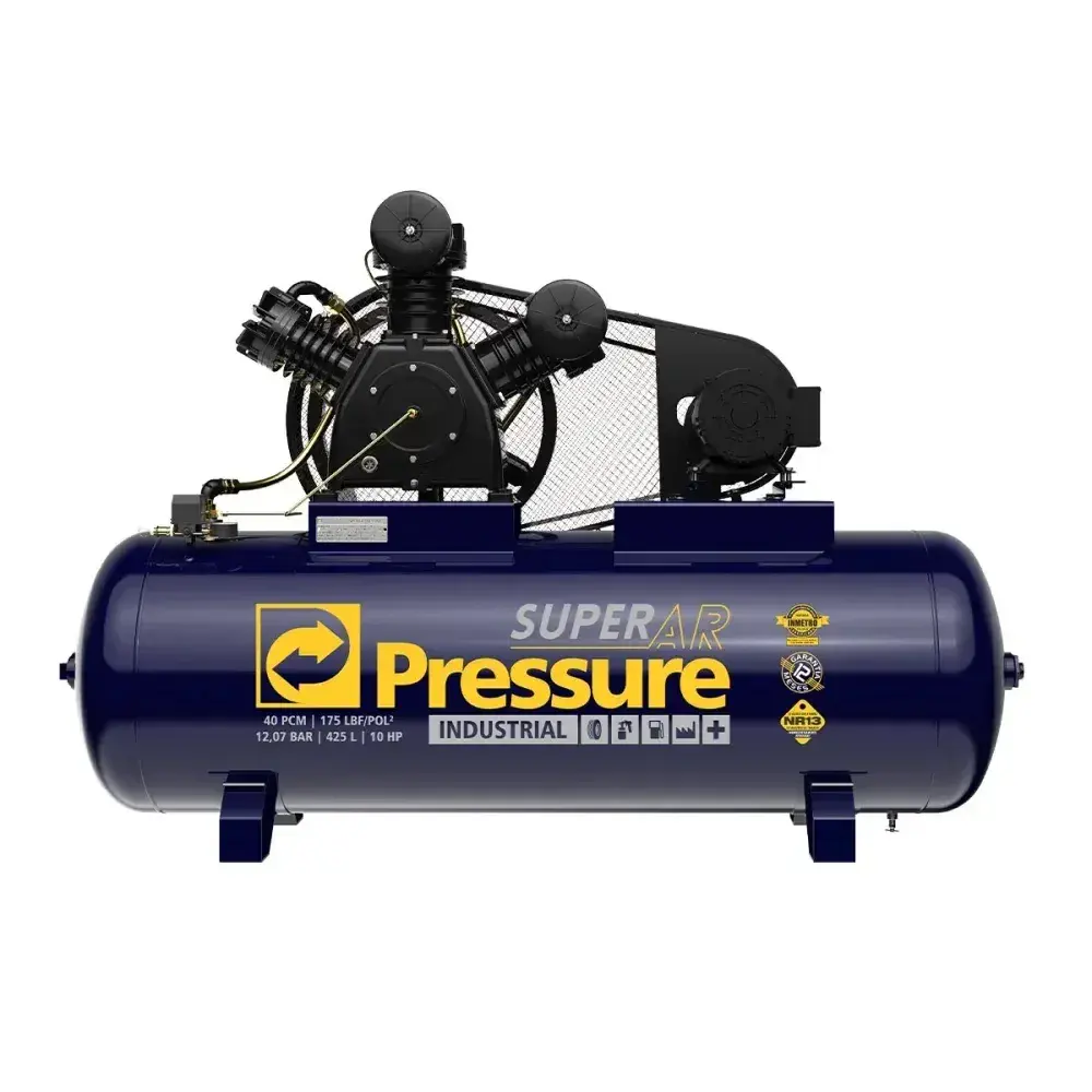 Compressor de ar super ar 40 pcm 425 litros 220/380V Pressure — fotografia 2