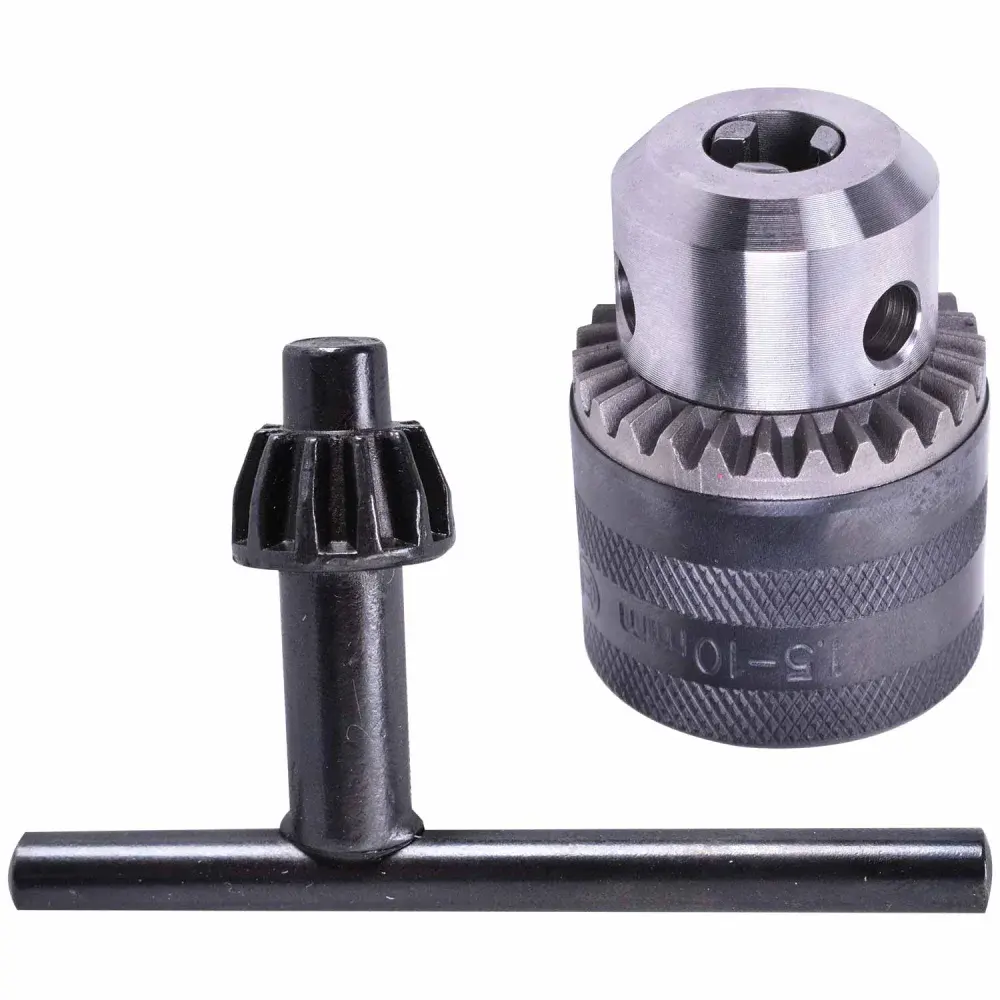 Mandril 1,5 a 10 mm 3/8 x 24F com chave Bosch — fotografia de referência