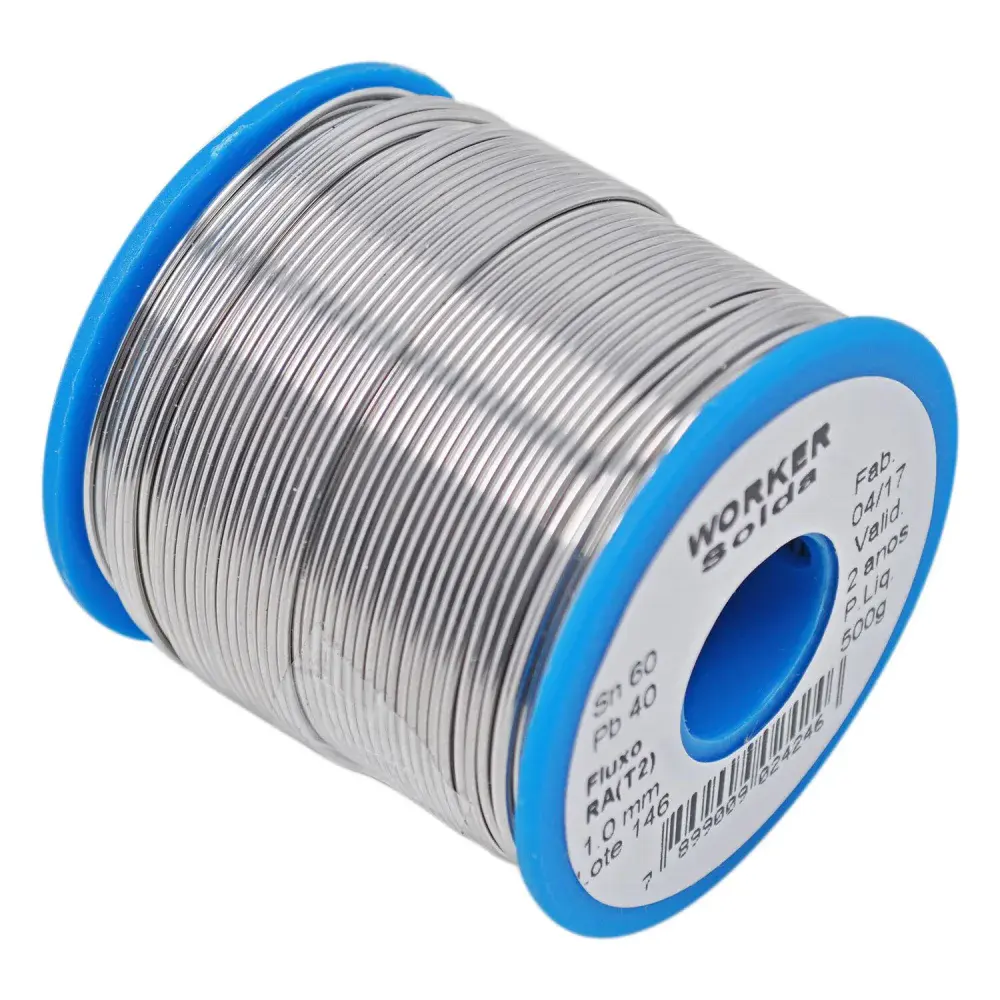 Fio de estanho para solda 1,0MM 60X40 809 Worker - 500GR carretel — fotografia 2