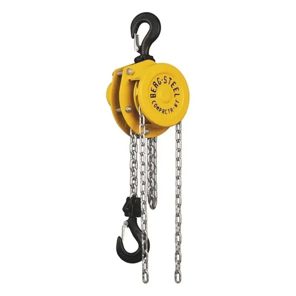 Talha manual compacta 1.000KG 3M berg steel — fotografia de referência