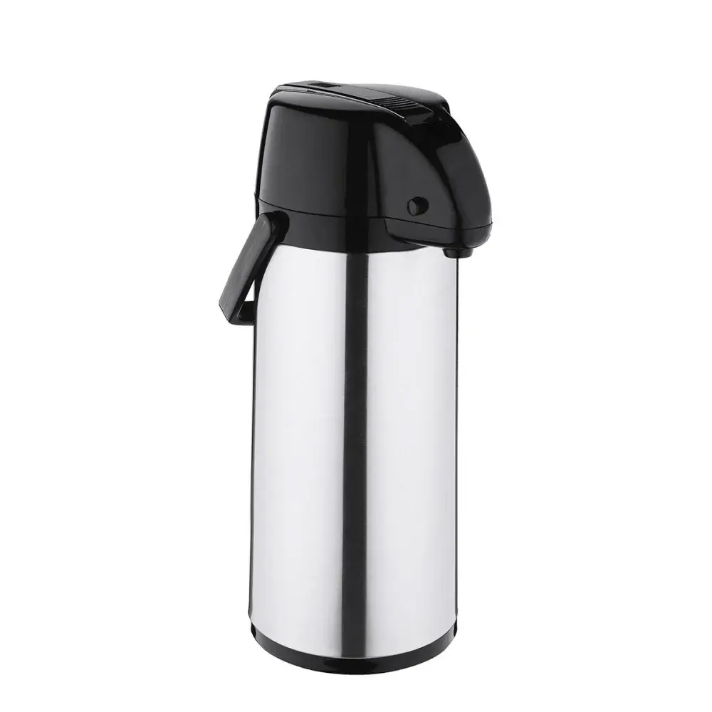 Garrafa térmica Soprano inox 1,9L tampa pr — fotografia de referência
