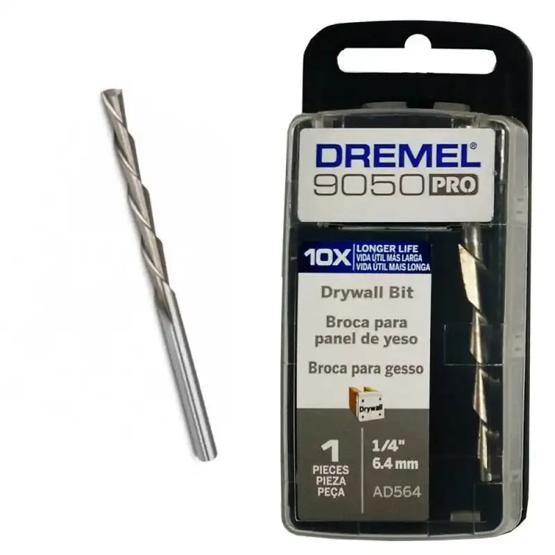 Broca de Corte para Drywall 6.4 MM (1/4") Dremel AD564 p/ Dremel 9050 DREMEL