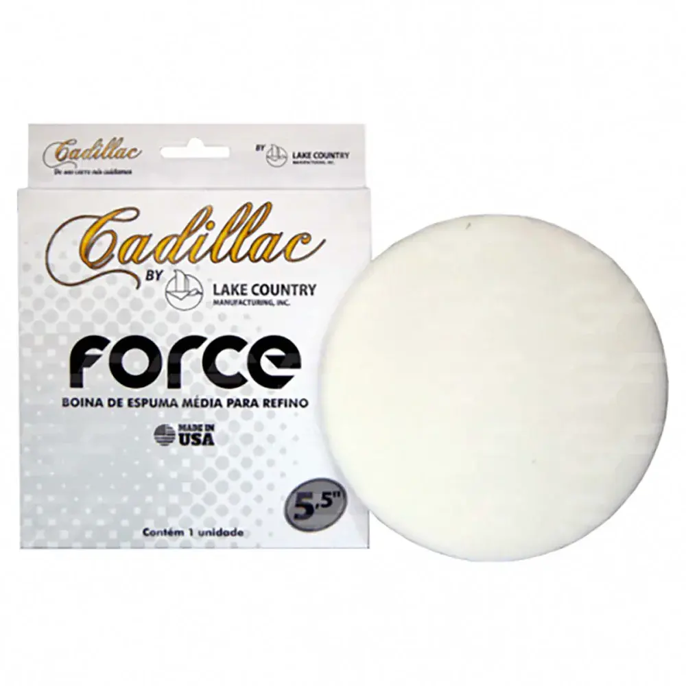 Boina para polimento force 5,5 branca Cadillac