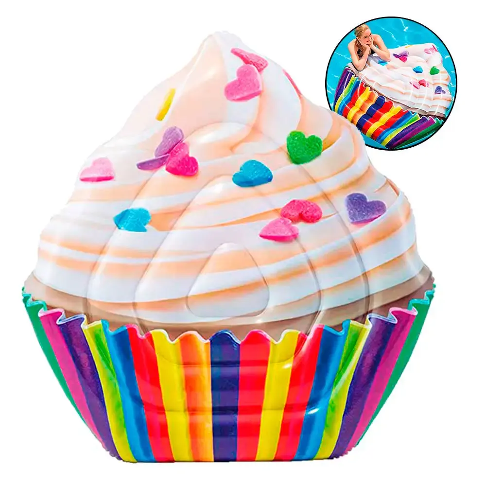 Boia colchão inflável para piscina cupcake 578770 Intex