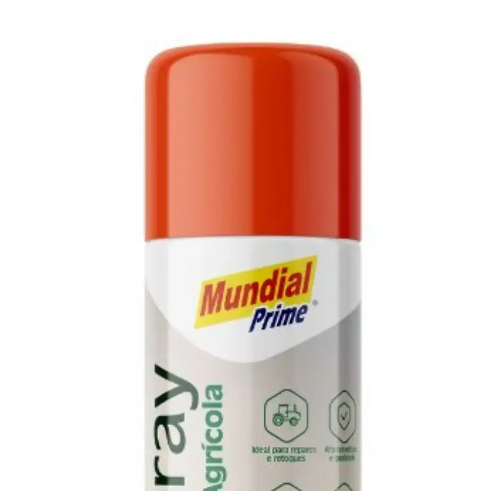 Kit 12 tintas spray agrícola 400ML laranja AE100150 mundial prime — fotografia 5