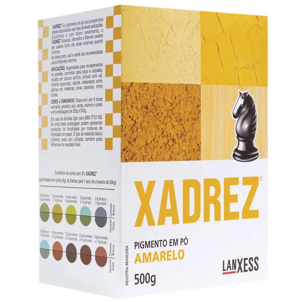 Pó rez 500G amarelo Xadrez