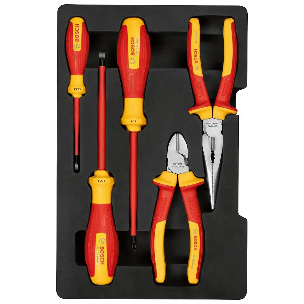 Kit de ferramentas isoladas VDE com 5 peças bosch Bosch Ferramentas Manuais