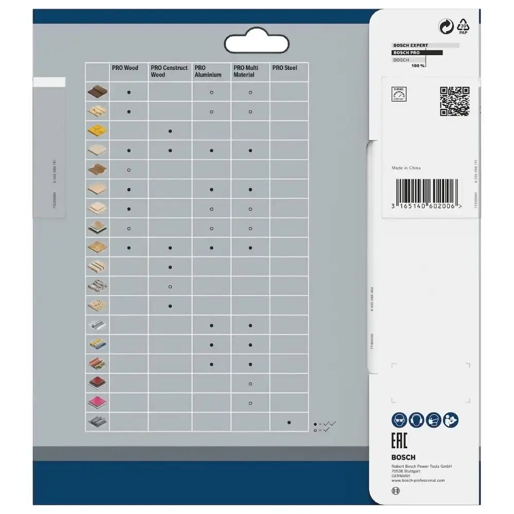 Disco de Corte Multimaterial 184 x 20 MM 60 Dentes BOSCH — fotografia 4