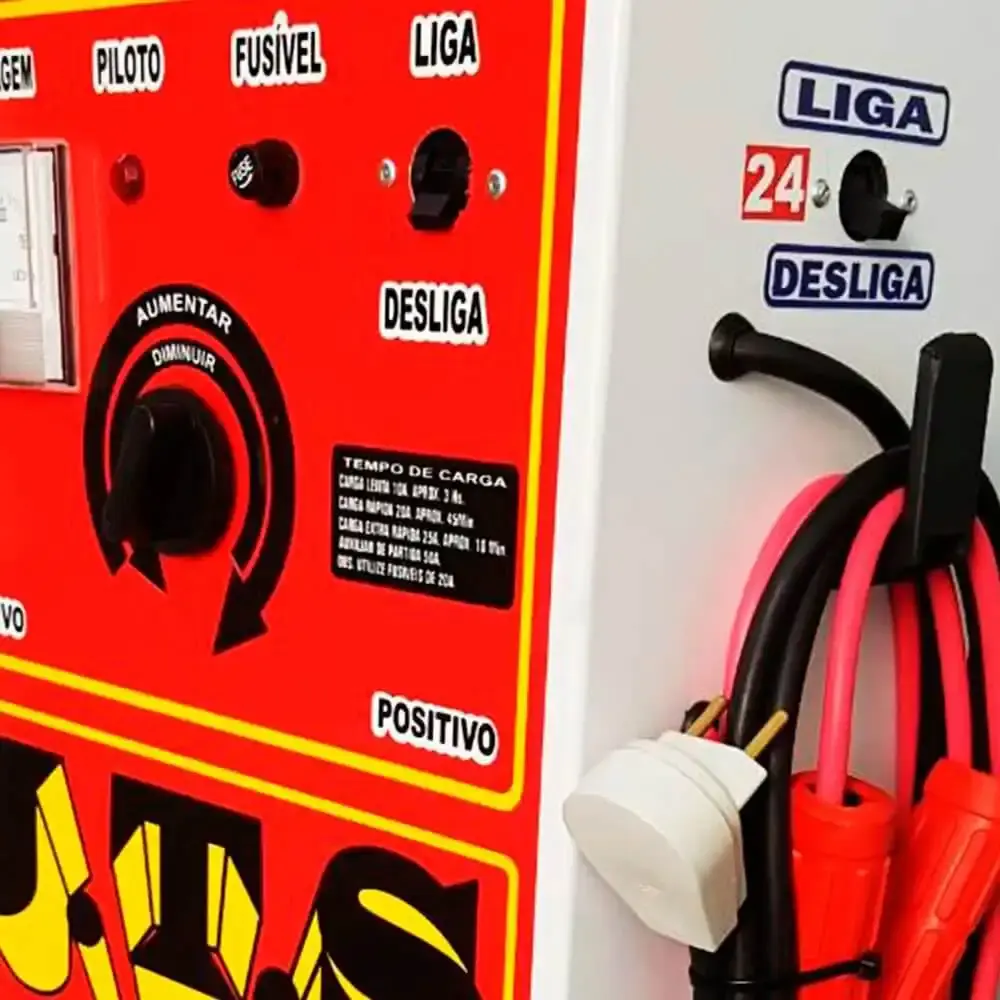 Carregador de baterias 150A 12/24V com auxiliar de partida JTS 014 J.t.s — fotografia 4