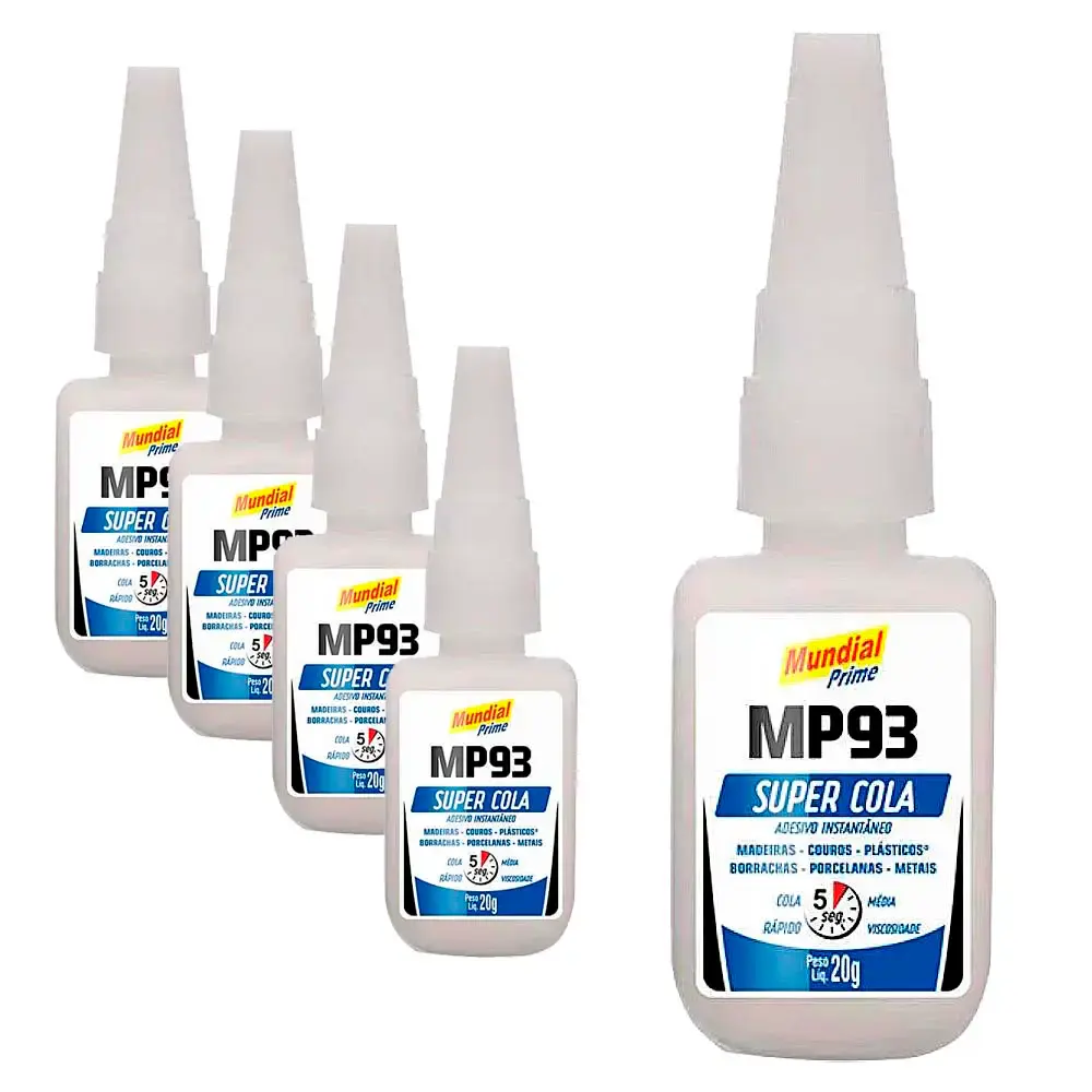 Super Cola Instantânea 20 g MP93 5 Unidades MUNDIAL PRIME — fotografia de referência