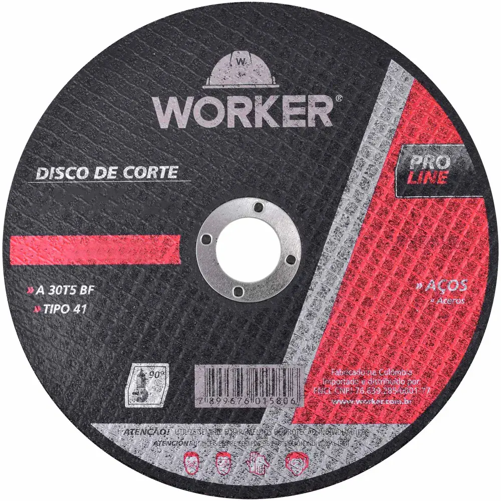 Disco corte aço 4.1/2/8/8 Worker — fotografia de referência